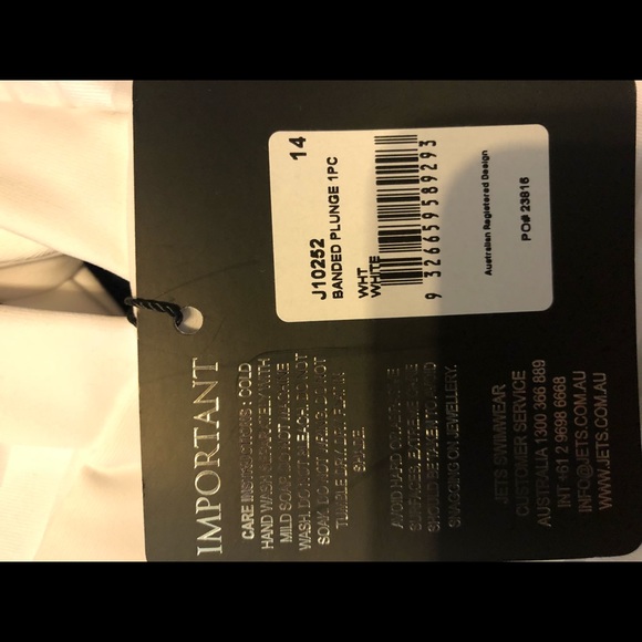 JETS by Jessica Allen bathing suit NWT sz 14 - Picture 7 of 7